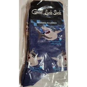 Good Luck Shark Socks Adult‎ 5-9